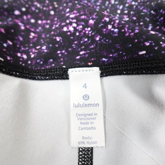 lululemon Yoga Athletic Tights Pants with Rear Zipper Pocket Women's 4 Stretchy - Picture 3 of 9